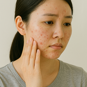 肌トラブルのある人
